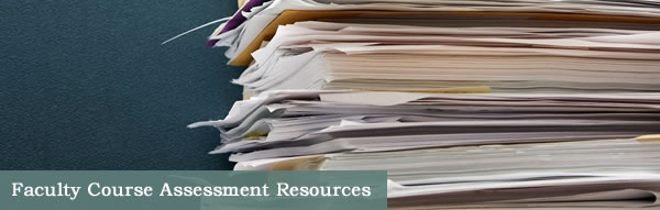 Faculty Course Assessment Resources.