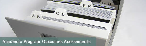 Institutional Research Academic Programs Assessments page title graphic.