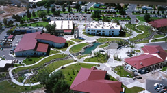 Campus aerial photo.