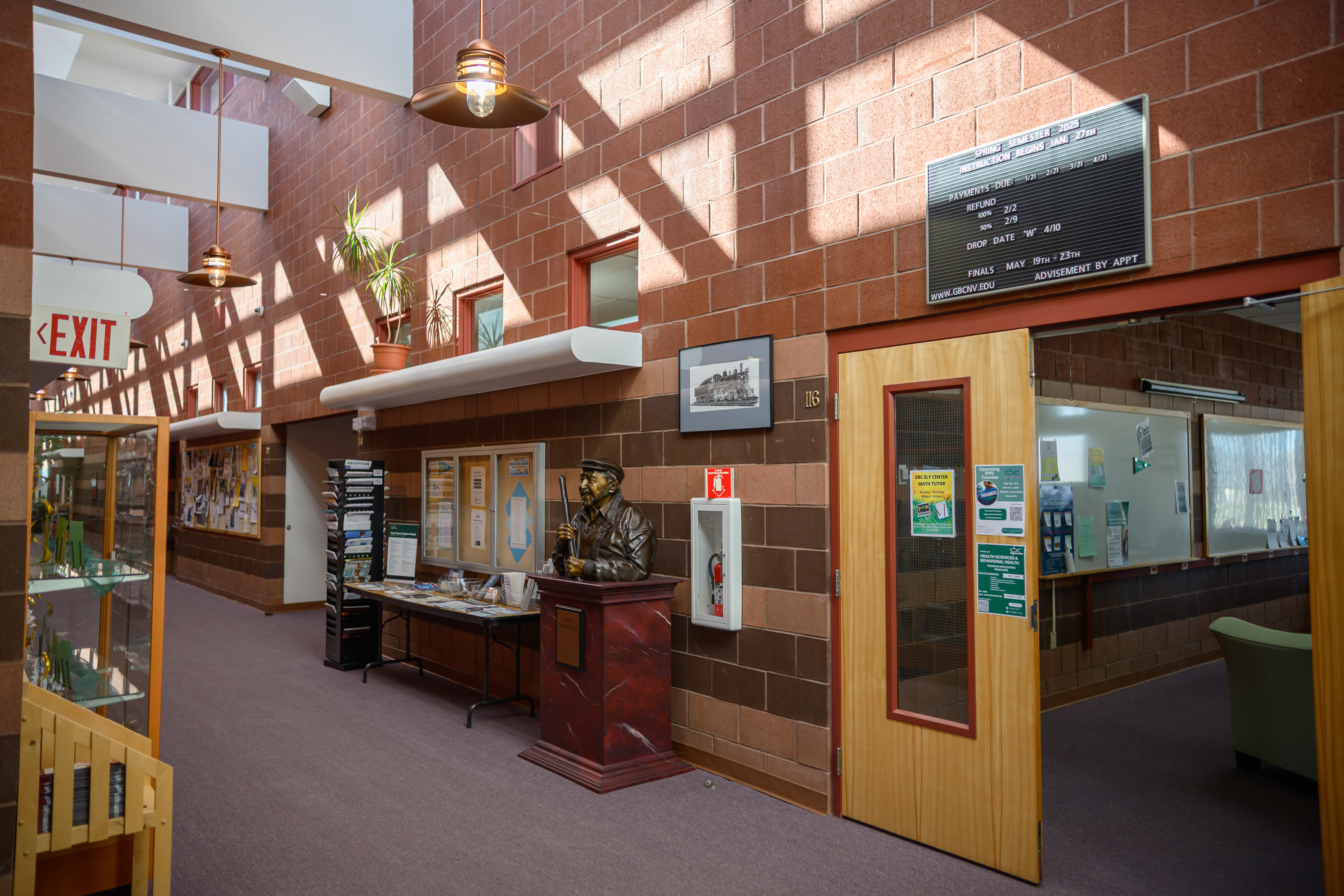 GBC Norm Goeringer Training Center. Ely Campus Center building graphic.
