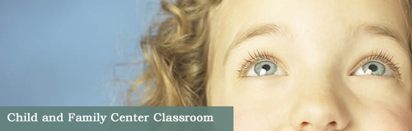 Child Center Classroom page title graphic.