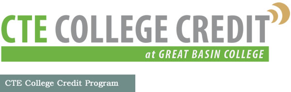 CTE College Credit Home page title graphic.
