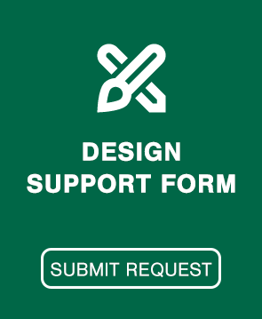 Design icon with web request submission text.