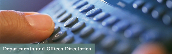 Departments and Offices Directories graphic.