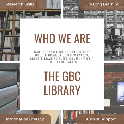 Who we are library graphic.