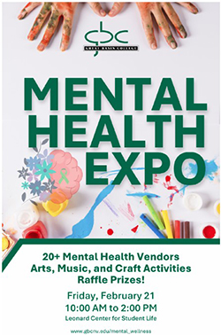 colorful hands and arts supplies creating artistic images with Wellness Expo information in text.