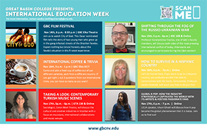 Celebrating International Education Week graphic.