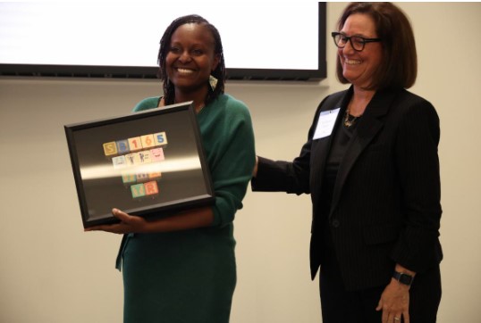 Nevada Leaders Celebrate Senate Bill 165 and Kickoff of Children's Behavioral Health Workforce Efforts Student receiving an award.