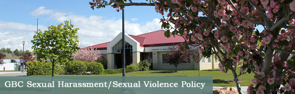 Campus Sexual Harassment/Violence Policy graphic