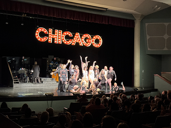 Cast members of Chicago bring the show to a standing ovation on the GBC stage.